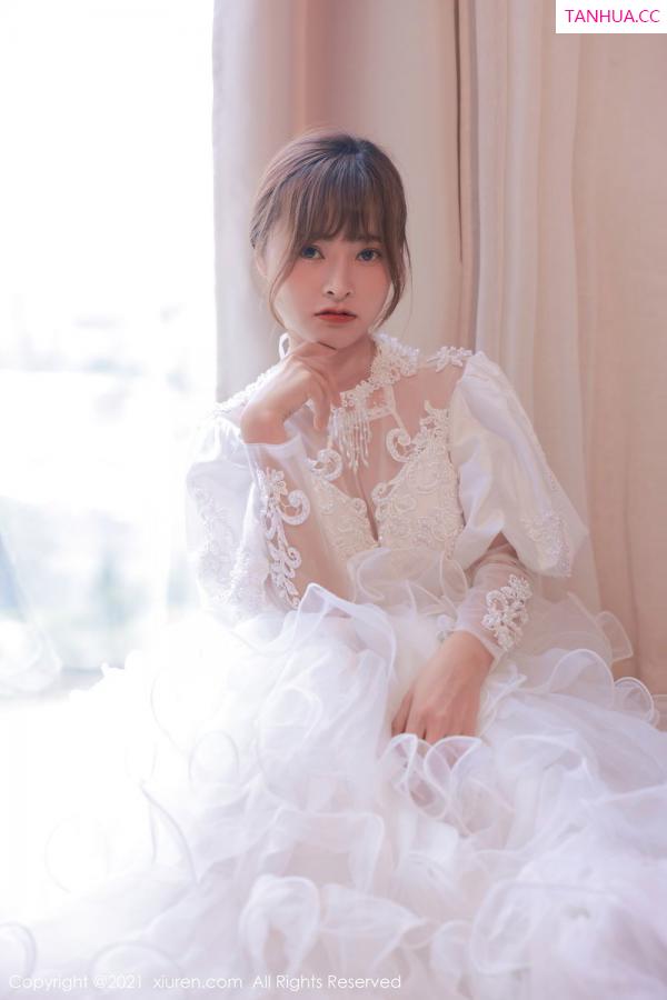 奈沐子  欧派模特奈沐子 唯美动人白色婚纱第5张图片